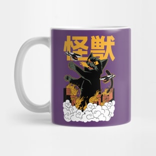 Kaiju cat halloween Mug